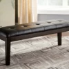 Haddigan Dark Brown Dining Bench 1 Haddigan Dark Brown Dining Bench -Storage supplies store 810408909