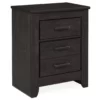 Brinxton Black 2-Drawer Nightstand 2 Brinxton Black 2-Drawer Nightstand -Storage supplies store 810408994 1