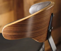 Bellatier Brown Low Back Adjustable Height Barstool -Storage supplies store 810409020 2