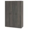 Rodeo Weathered Oak 3-Door Wardrobe -Storage supplies store 810409561