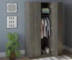Rodeo Weathered Oak 3-Door Wardrobe -Storage supplies store 810409561 21