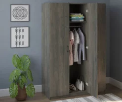 Rodeo Weathered Oak 3-Door Wardrobe -Storage supplies store 810409561 3