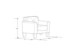 Hayward Upholstered Accent Chair 25 Hayward Upholstered Accent Chair -Storage supplies store 810413820 11 1