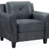 Hayward Gray Armchair -Storage supplies store 810413820 6