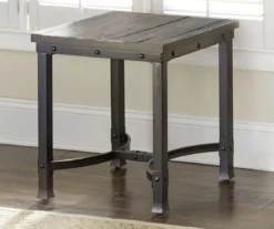 Ambrose Rustic Charcoal End Table -Storage supplies store 810422849 1