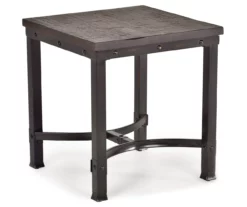 Ambrose Rustic Charcoal End Table