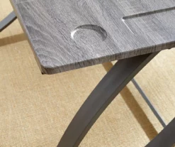 Hatfield Driftwood Gray Desk -Storage supplies store 810422872 2