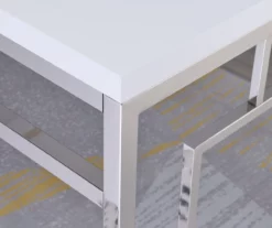 Alize Chrome Geometric Desk -Storage supplies store 810422877 1