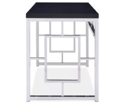 Alize Chrome Geometric Desk -Storage supplies store 810422879 3