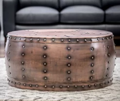 Cooper Round Coffee Table -Storage supplies store 810422907 1