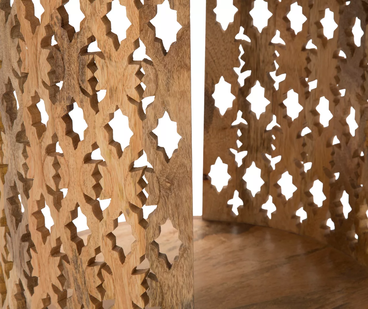 Brinley Starburst Cutout Round End Table 5 Brinley Starburst Cutout Round End Table - Image 3