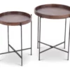 Capri Round Accent Tables, 2-Pack -Storage supplies store 810422915 1