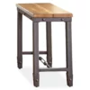 Ashford Wood & Metal Chairside End Table -Storage supplies store 810422924 2