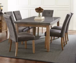 Debby Gray Upholstered Dining Chairs, 2-Pack 5 Debby Gray Upholstered Dining Chairs, 2-Pack -Storage supplies store 810422979 1 1