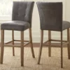 Debby Gray Upholsterd Bar Chairs, 2-Pack -Storage supplies store 810422987 1