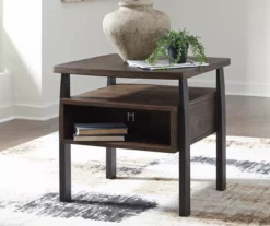 Vailbry Brown End Table -Storage supplies store 810431449