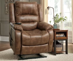 Signature Design By Ashley Yandel Power Lift Recliner -Storage supplies store 810431471 2