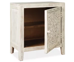 Fossil Ridge White Accent Cabinet -Storage supplies store 810431483 3