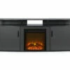 63" Gray Electric Fireplace Console 1 63" Gray Electric Fireplace Console -Storage supplies store 810434050 6