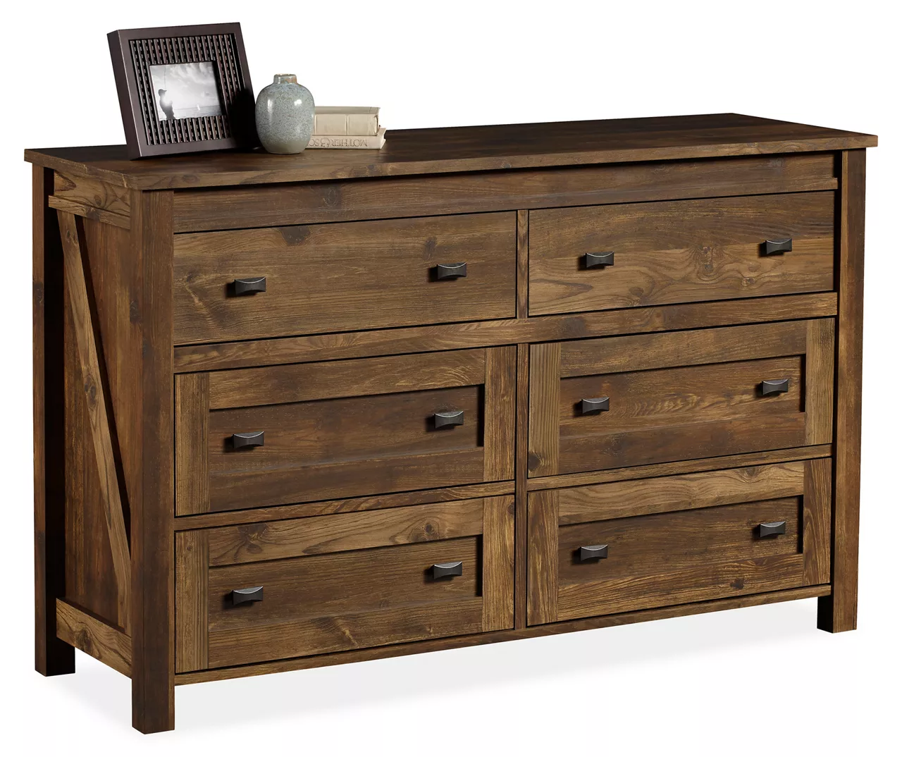 Century Lane Rustic Brown 6-Drawer Dresser 5 Century Lane Rustic Brown 6-Drawer Dresser - Image 3