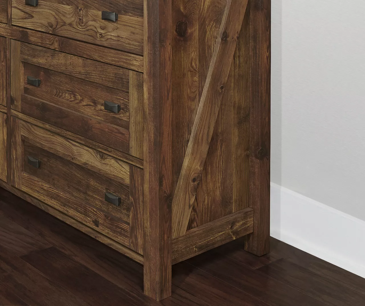 Century Lane Rustic Brown 6-Drawer Dresser 6 Century Lane Rustic Brown 6-Drawer Dresser - Image 4