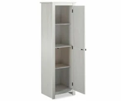 Lincoln Magnolia Oak White Single Door Kitchen Pantry -Storage supplies store 810447463 1