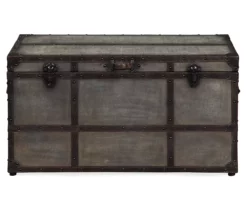 Amsel Gray Storage Trunk -Storage supplies store 810458018 3