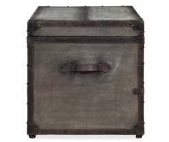 Amsel Gray Storage Trunk -Storage supplies store 810458018 5