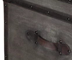 Amsel Gray Storage Trunk -Storage supplies store 810458018 6