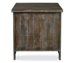 Danell Ridge Brown 2-Door End Table -Storage supplies store 810458197 5