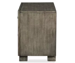 Arnett Smoky Gray Nightstand -Storage supplies store 810458207 4