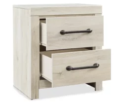 Cambeck Whitewash 2-Drawer Nightstand -Storage supplies store 810458216 1