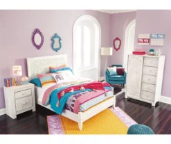 Paxberry Whitewash Carved Medallion Full Headboard -Storage supplies store 810458221 3 1