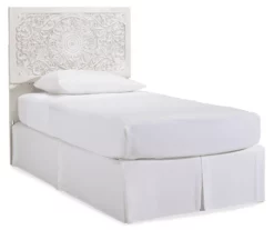 Paxberry Whitewash Carved Medallion Twin Headboard -Storage supplies store 810458222 2 1