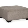 Ballinasloe Platinum Oversize Accent Ottoman -Storage supplies store 810458245