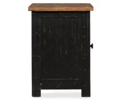 Valebeck Black & Brown Two-Tone Chairside End Table -Storage supplies store 810458251 4