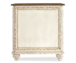 Realyn White & Brown Two-Tone Chairside End Table -Storage supplies store 810458285 4