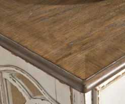 Realyn White & Brown Two-Tone Chairside End Table -Storage supplies store 810458285 6