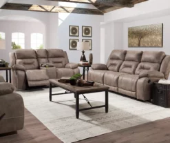 Nashville Reclining Console Loveseat -Storage supplies store 810459910 810459991 810459992 2