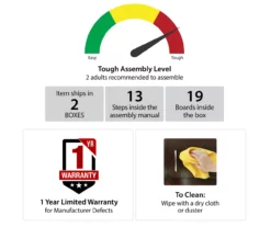 63" Rollins Espresso Electric Fireplace Console 9 63" Rollins Espresso Electric Fireplace Console -Storage supplies store 810464962 6