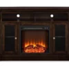 47" Northwoods Espresso Electric Fireplace Console -Storage supplies store 810464965 4