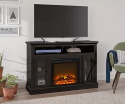 47" Grandcastle Espresso Electric Fireplace Console -Storage supplies store 810464966 A0 1