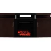 63" Bridgeport Cherry Electric Fireplace Console -Storage supplies store 810464968 6