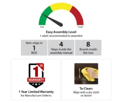 Topaz Brown Oak TV Stand -Storage supplies store 810464974 6