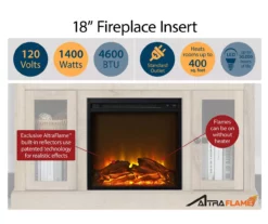 Ameriwood 47" Grandcastle Electric Fireplace Console 18 Ameriwood 47" Grandcastle Electric Fireplace Console -Storage supplies store 810464998 4