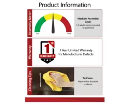 Ameriwood 47" Grandcastle Electric Fireplace Console 19 Ameriwood 47" Grandcastle Electric Fireplace Console -Storage supplies store 810464998 6