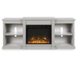 65" Wilton Gray Electric Fireplace Console