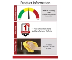 Ameriwood 47" Grandcastle Electric Fireplace Console 22 Ameriwood 47" Grandcastle Electric Fireplace Console -Storage supplies store 810465005 6