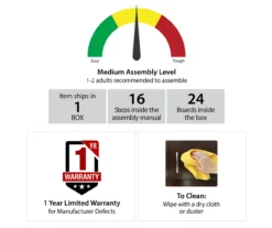 59" Century Lane Rustic Brown Electric Fireplace Console 9 59" Century Lane Rustic Brown Electric Fireplace Console -Storage supplies store 810465020 6