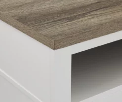 54" Bridgeport White Glass Door Electric Fireplace Console 9 54" Bridgeport White Glass Door Electric Fireplace Console -Storage supplies store 810465026 6